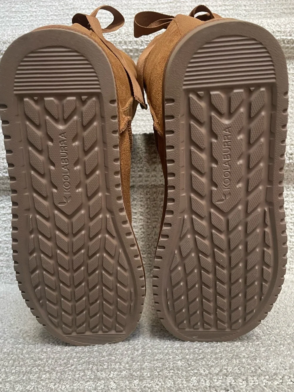 Koolaburra by UGG Womens Andrah Suede Faux Fur Boots Chestnut Size 7 Winter